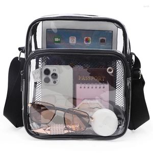 Bag tinyat Женщины Легкие сетчатые ремешки водонепроницаемые прозрачные пакеты из ПВХ Поместите потерянный мобильный телефон с энтузиазмом для наушников 9,7 дюйма iPad