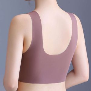 Esportes de renda sexy para mulheres sem costura de colo sólido Brassiere reuniu uma roupa integral de sutiã de xícara cheia