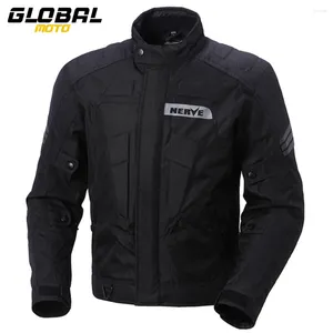 Motorcycle Apparel Waterproof Jacket Anti Fall Motorbike Riding Protective Clothing Reflective Windproof Motocross Men