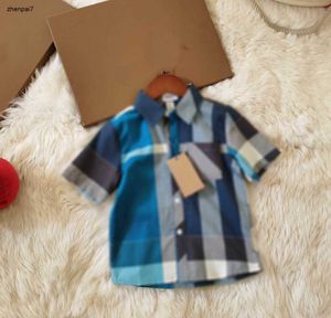 Top baby shirt Summer single breasted flip collar T-shirt kids designer clothes Size 90-140 CM Short sleeve girls boys Blouses 24April