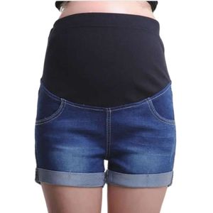 Letnie krótkie ciąży jeansowe dżinsowe ubrania ciążowe dżinsy ubrania macierzyńskie L2405