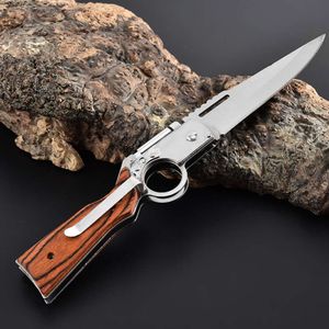 Survival Ak47 New Outdoor Light Folding Colorful Wood Texture Small Camping Tactical Rope Cutting Knife A76f7c