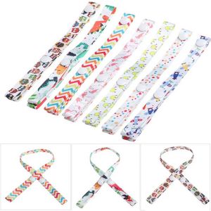 Pacifier Holders Clips# 1 piece of colorful cute polyester anti loss chain buckle with fixed teeth toy fixed handcart tethered baby cup holder accessory d240521