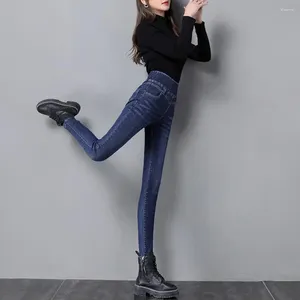 Женские штаны Женские джинсы скины джинсы эластичные высокие талию сексуальное растяжение