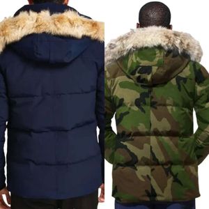 Kanada herrar designer down jackets veste homme utomhus puffer vinter jassen ytterkläder stor päls huva fourrure manteau jacka kappa hiver s