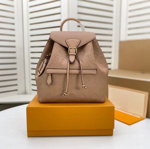 7a Top Designer Bag Women Men Montsouris ryggsäck äkta läder ryggsäckar skolväska ryggsäck stil handväska plånböcker dam resväska sport utomhus väska louiseviution