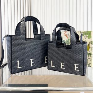 męskie 2Size designerskie torebki torba sprzęgła kobiet Raffias Messer Messenger Large Shop Bag luksus haftowy letnia torba plażowa słomka crossbodys czcionki torby