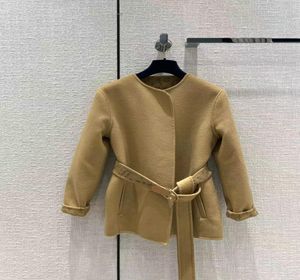 Milan Runway Women039s Wool Blends 2022 New Autumn Winter O Neck Long Sleeve Designer Coat Brand Same Style Outerwear 091878920284