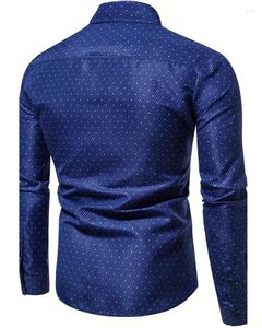Camisas de vestido masculinas 2024 Botão de lapela de design clássico formal Adequado para os negócios da primavera ocasiões Party Tops XS-6XL