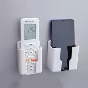 Kitchen Storage Universal Remote Control Holder Air Conditioning TV No Punching Required Box Adhesive Wall Mounted