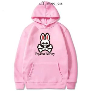 Bunny Psyco Hoodie massel com capuz designer feminino colorido colorido solto de alta qualidade capuz psyco coelho de coelho quente com capuz