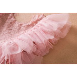 Ruffles dantel kızlar için yeni yaz sırtsız sevimli yürümeye başlayan çocuklar doğum günü prenses elbise bebek tatil gündelik vestidos 1-5 yıl