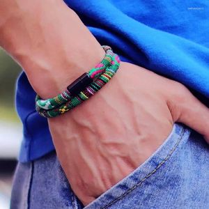 Bracelets de charme na pulseira masculina bohemia corda atraem Surf Survival de Sobrevivência de Sobrevivência