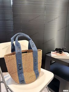 Shopping Bags Designer Bags Luxury Handbags Shoulder Cross Body Fashion Tote Bag Ladies Purse Lady Straw Woven Shopping Summer Beach Bucket canvas denim shopper bag