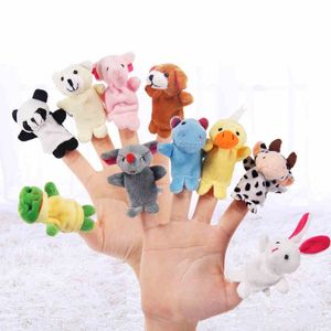 Party Favor 10pcs/set Cartoon Animal Finger Toys Children Plush Finger-Dolls Kids Finger Toy T9I002649