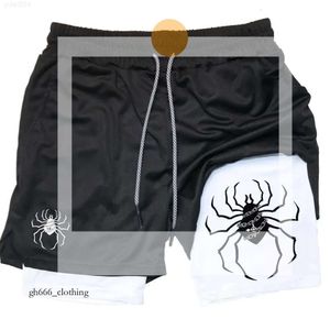 Anime Hunter X Gym Shorts for Men Breattable Spider Performance Summer Sports Fitness Workout Jogging Short Pants 240412 293