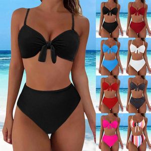 Women's Swimwear Sexy Bikini Set Women Bandage Push Up 2024 Swimsuit Plus Size Solid Female Brazilian Biquini Beach Bathing Suit