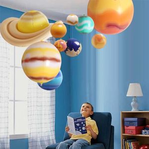 10pcsset solar galassy insegnante modello simulazione di fascino sfera di sfera nove pianeti sistemi bambini fa esplodere il giocattolo 240521