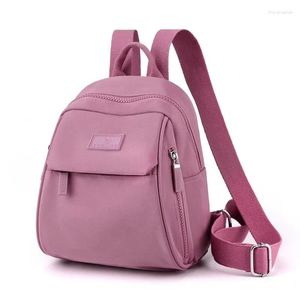 Schultaschen Mini Frauen Rucksäcke Anti-Diebstahl wasserdichte Nylon kleine Dudelsack Büro Dame mehrpocketierte Schulterrucksack-Reisebühne