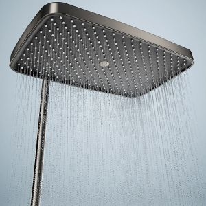 Atmosphere LED Digital Light Rain Shower Mixer Faucets Bathroom sHot Cold Thermostatic Mixer Shower Set System Bathtub Rainfall