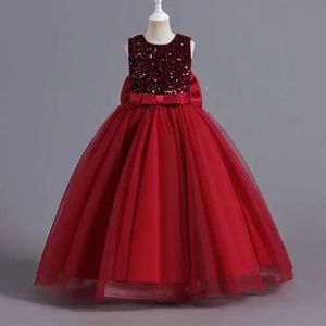 Vestidos de dama de honra para meninas adolescentes para casamento de 12 a 14 anos de noite formal baile de baile longa flor Flor elegante Party Princess Dress Dress