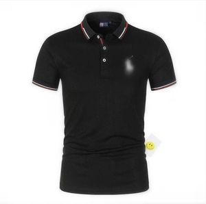 Mens pony high-end designer brand Polos pony embroidery casual short sleeved Polo shirt button V-neck T-shirt mens chilli waterpolo Thursday beet eatate November vary