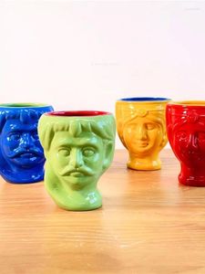 Canecas Cups de Cerâmica Creative em forma criativa Artesanato personalizado em relevo especial para beber café e leite