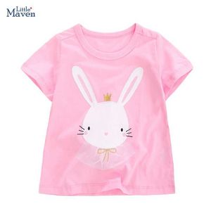 T-shirt Little Maven Summer Clothes NABINA BASSHE BASH PINK H-Shirt Cotton Belumin Bash Childre