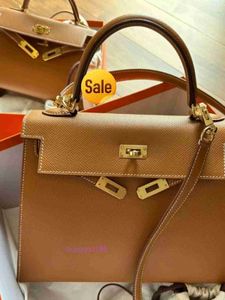 Top Ladies Designer EKolRiy Bag is suitable for the 2024 new high-capacity silver buckle second-generation bag mini palm print EP cowhide single shoulder diagonal