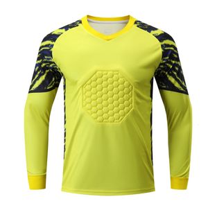 Kinder Männer Fußball Torhüter Trikots Tops Überlieferung Fußball -Torhüter Keeper Jersey Rugby Shirts Sport Kit Elbow Protector Custom 240520