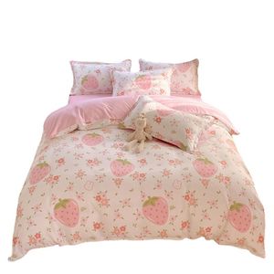 New Spring and Summer Small Fresh Thickened Four-Piece Wool Bedding Set