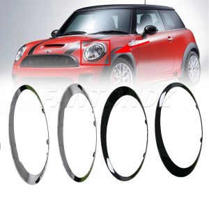 2PCS CARROMENTO DE FORTO PARA MINI COOPER S R56 R57 R55 Clubman 2007-2015 51137149905 51137149906 Prazado preto/prata brilhante