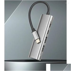 Hubs USB MTI Porta C Hub para laptops e tablets Tipo Expandir sua opção de conectividade Design portátil Drop Drop Computers Em Rede de Otleo