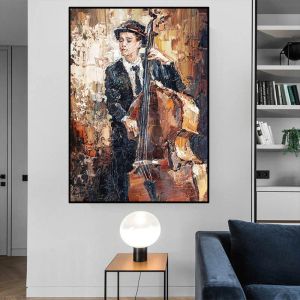 Nordiska abstrakt saxofon väggkonst bild violin canvas målning gitarr affisch tryck för vardagsrum musik akademi heminredning