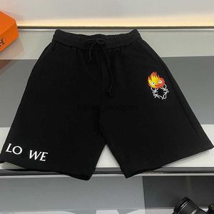 Fashion Mens Calcifer Pocket Shorts in Baumwollklassiker Hayao Miyazaki Howls Moving Castle Capsule Collection Daily Casual Designer Shorts für Männer 4xl 5xl