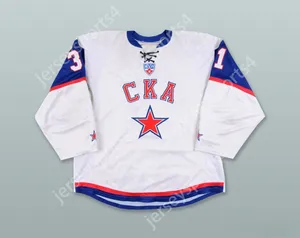 Benutzerdefinierte Jakub Stepanek 31 Ska st.Petersburg White Hockey Jersey Top Stitched S-M-L-XL-XXL-3XL-4XL-5XL-6XL