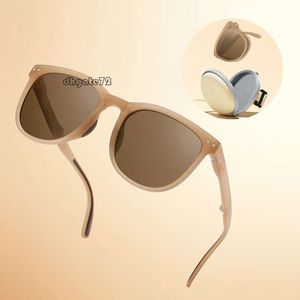 Солнцезащитные очки мужчины складывают модный износ в 2024 году, новый модный поляризованный свет с носовым отдыхом для ультрафиолетовой защиты, складные солнцезащитные очки CD001