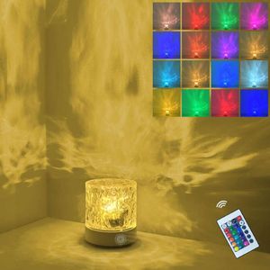 Bizggco water ripple light, USB night romantic atmosphere light projector, suitable for photography, blogs, parties, bedrooms, home living room Christmas gifts