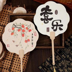 Estatuetas decorativas estilo chinês DIY Xuan Papel Brush Brush Caligrafia Pintura de tinta Criação Fãs de arte clássica de arte