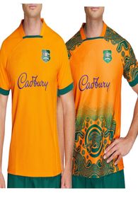 2022 2023 Australia Home Gold Rugby Jersey First Nations Shirt قميص قميص Rugby قمصان Tshirts3872242