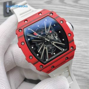 Modern RM Wrist Watch RM12-01 Tourbillon Business Casual Casual Fibra de Carbono Homem Mecânica Totalmente Automática Atmosfera Esportes Moda