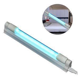 Кварц озоновый UVC Tube Light T5 4W 6W 8W UV Стерилизация Светочная лампа дезинфекция для домашнего отеля столовая 110 В 220 В