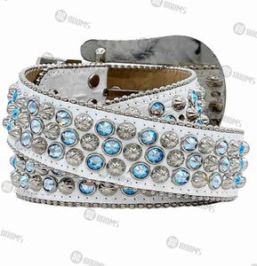 2021 Digner Belt Simon Belts for Men Women Shiny diamond belt blue white Andd1y top3836926