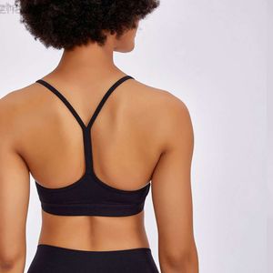 Desginer Aloe Yoga Bra Tanks Top gleicher Tank Sport Sport Y-förmige Fitness Running Gathering Schockdestell