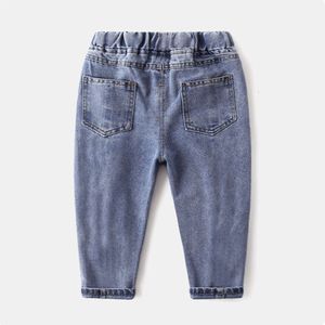 2-7y mode pojkar casual jeans byxor baby småbarn pojkes denim barn barn smala långa byxor botten kläder 603412