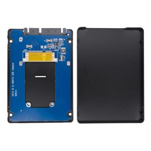 MSATA M.2 NGFF till SATA3 Protocol Laptop SSD Hard Disk Box 2.5 tum extern SDD -kapsling Adapterkort för bärbar datornotbok