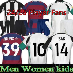 2024 Hemma bort fotbollströjor Bruno G. Joelinton Isak 24 25 3rd Tonali Isak fans Player Maximin Wilson Almiron Football Shirt Man Kid Kit 16-XXL