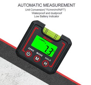 GVDA Digital Level Box Prospraktor 360 ° Mini Winkel Finder Messkasten Neigungsgoniometer Neigungsmesswerkzeuge