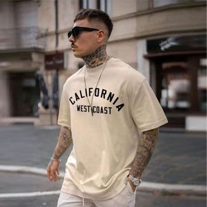 Varumärke T-shirt Bomull Summer Fashion Califoinia West Coast Printing Streetwear Short Sleeve O-Neck Shirt Tee Tops Clothing M521 21