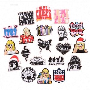 Factory PVC Decorations Pop Singer Taylor CLOG CHARMS FÖR SKOR DECORATION DESIGNER SKO CHARM